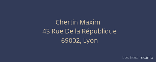 Chertin Maxim