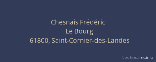 Chesnais Fr&eacute;d&eacute;ric