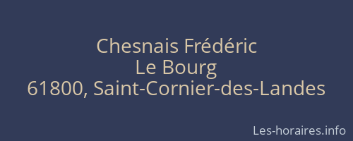 Chesnais Frédéric