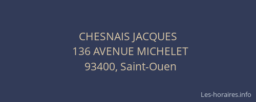 CHESNAIS JACQUES