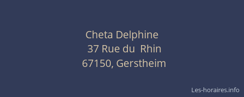 Cheta Delphine