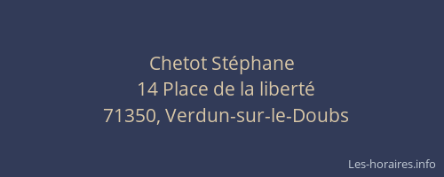 Chetot Stéphane