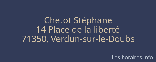 Chetot Stéphane