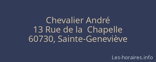 Chevalier André