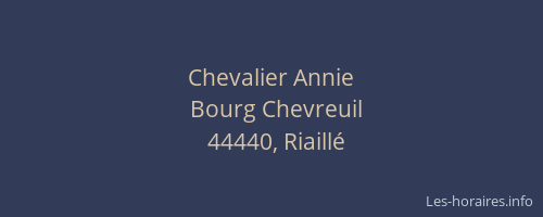 Chevalier Annie
