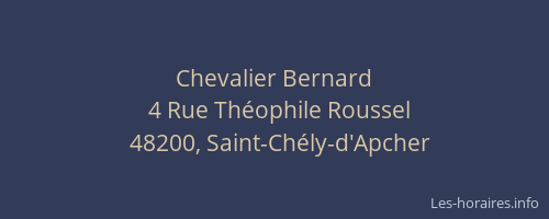 Chevalier Bernard