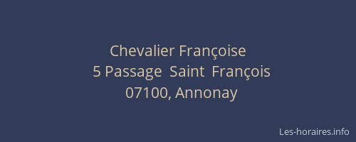 Chevalier Françoise