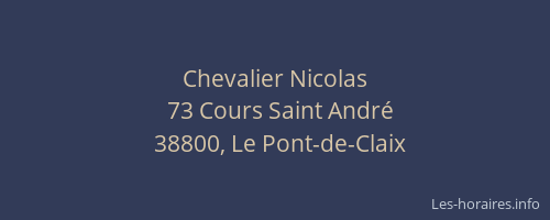 Chevalier Nicolas