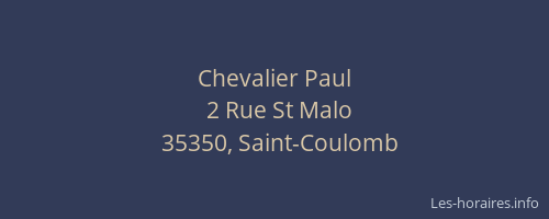 Chevalier Paul