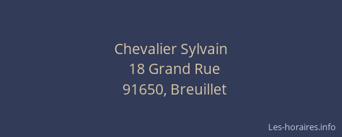 Chevalier Sylvain