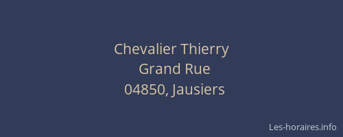 Chevalier Thierry