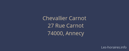 Chevallier Carnot