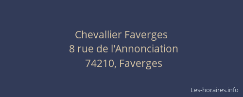 Chevallier Faverges