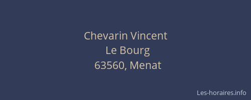 Chevarin Vincent