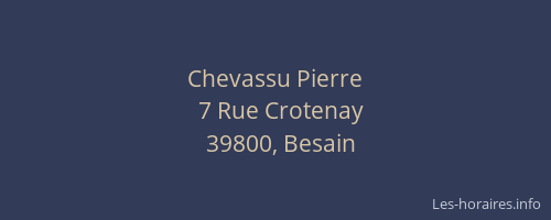 Chevassu Pierre