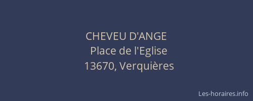 CHEVEU D'ANGE
