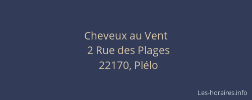 Cheveux au Vent