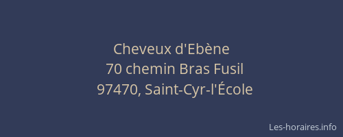 Cheveux d'Eb&egrave;ne