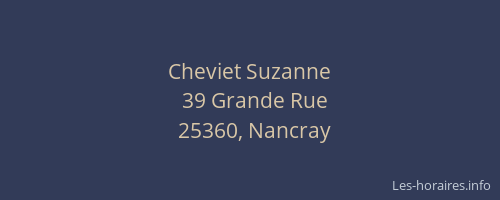 Cheviet Suzanne