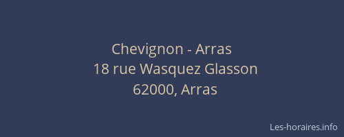 Chevignon - Arras