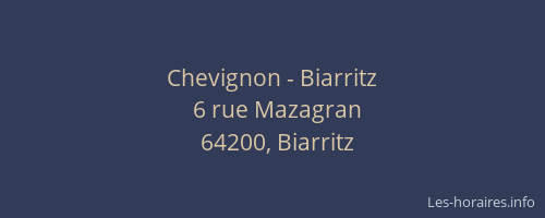 Chevignon - Biarritz