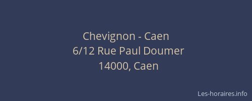 Chevignon - Caen
