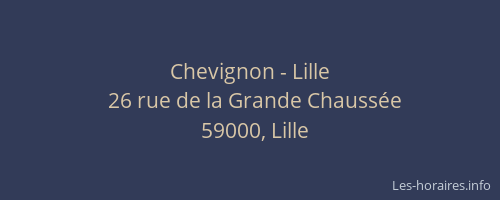 Chevignon - Lille