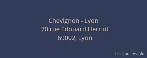 Chevignon - Lyon