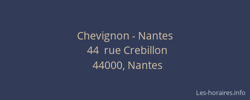 Chevignon - Nantes