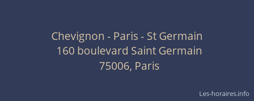 Chevignon - Paris - St Germain