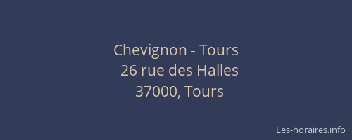 Chevignon - Tours