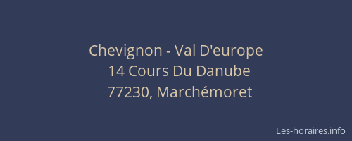 Chevignon - Val D'europe