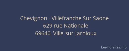 Chevignon - Villefranche Sur Saone