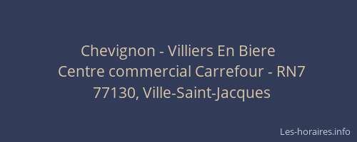 Chevignon - Villiers En Biere