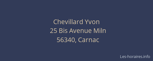 Chevillard Yvon