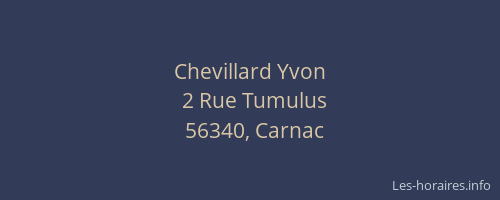 Chevillard Yvon