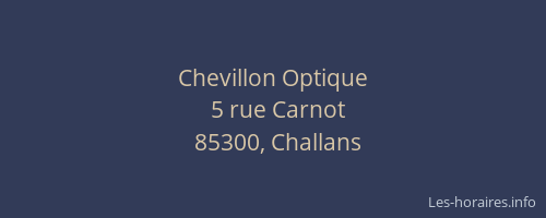 Chevillon Optique