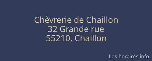 Chèvrerie de Chaillon