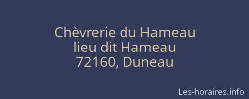 Chèvrerie du Hameau