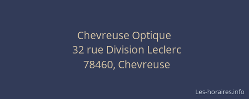 Chevreuse Optique