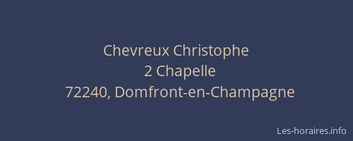 Chevreux Christophe