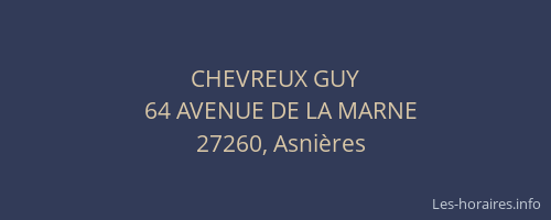 CHEVREUX GUY
