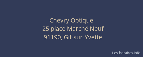 Chevry Optique