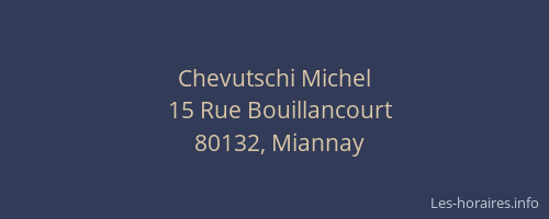 Chevutschi Michel