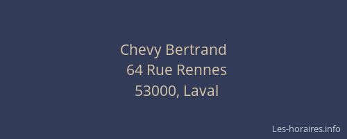 Chevy Bertrand