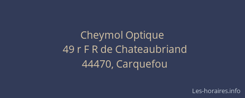 Cheymol Optique