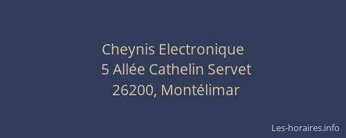 Cheynis Electronique