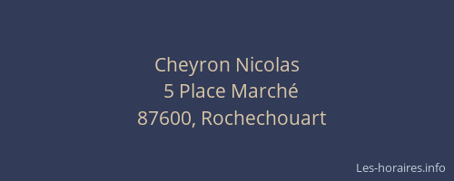 Cheyron Nicolas