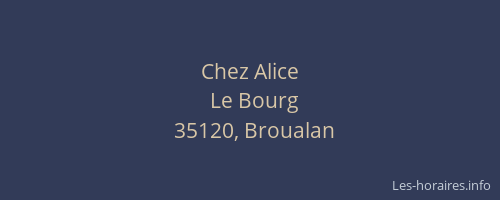 Chez Alice