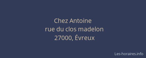 Chez Antoine